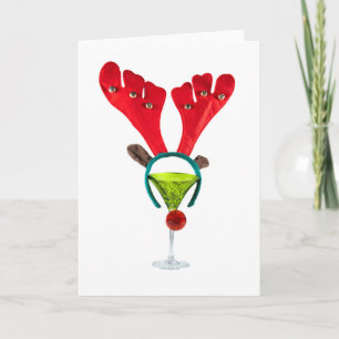 Reindeer Cocktail Card