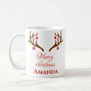 Reindeer decor- Merry christmas Coffee Mug