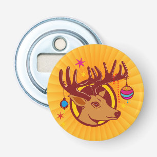 Reindeer / Deer / Christmas + your idea Bottle Opener
