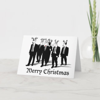 Reindeer dogs holiday card