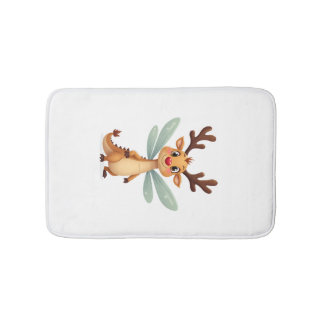 Reindeer Dragonfly Bath Mat