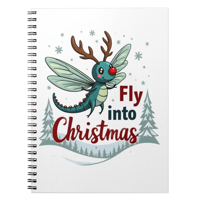 Reindeer Dragonfly Notebook (Front)
