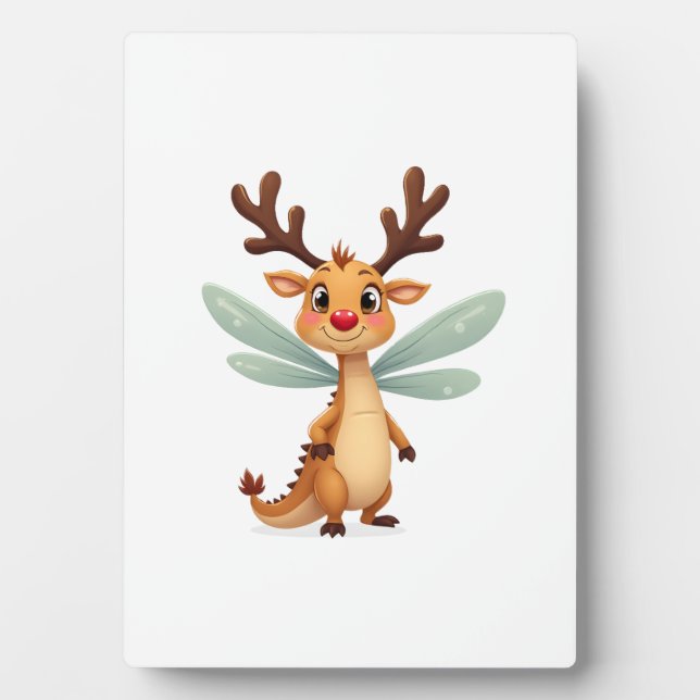 Reindeer Dragonfly Plaque (Front)