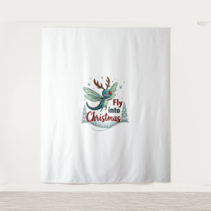 Reindeer Dragonfly Tapestry