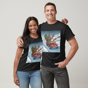 Reindeer Driving Home For Christmas T-Shirt