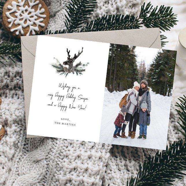 Reindeer & Eucalyptus Note Photo Verti Holiday (Creator Uploaded)