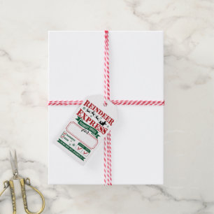 Reindeer Express Special Delivery Gift Tags