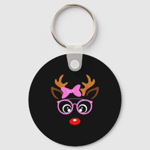 Reindeer Face Matching Family Christmas Costume Wo Key Ring
