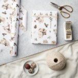 Reindeer Farmhouse Christmas Tree Farm | Holiday Wrapping Paper<br><div class="desc">Create custom wrapping paper & personalised gift wrap for all occasions. When you give a present wrapped in custom wrapping paper, it is sure to put a smile on everyone's face! Mostly neutral with a hint of Christmas makes this theme truly timeless. Add your custom wording to this design by...</div>