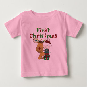 Reindeer First Christmas T-shirts and Gifts