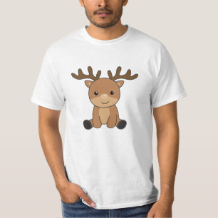 Reindeer Forest Cute Animals For Kids T-Shirt