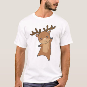 Reindeer Forest Cute Animals For Kids T-Shirt