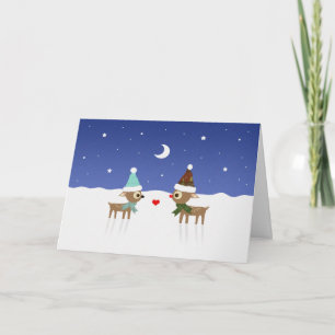 Reindeer Friends Christmas Card