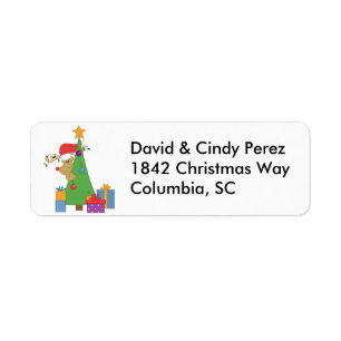 Reindeer Fun Return Address Label