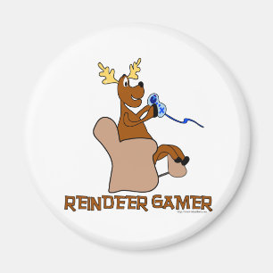Reindeer Gamer Magnet