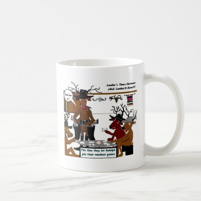 Reindeer Games Funny Christmas Gifts & Tees Coffee Mug (Right)