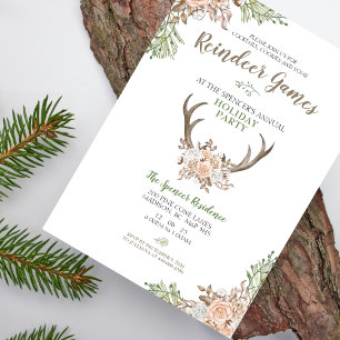 Reindeer Games Holiday Party Invitation