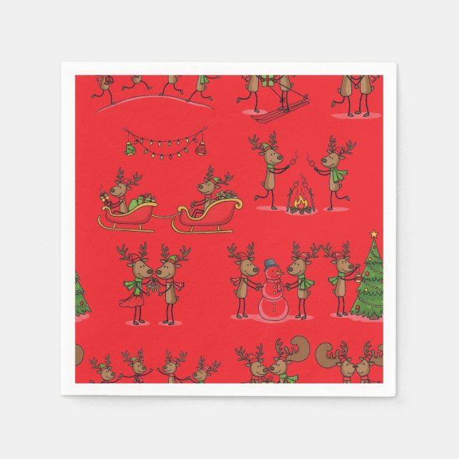 Reindeer Games Napkin (Front)