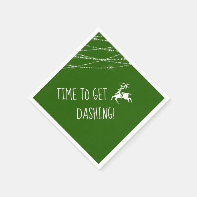 Reindeer Get Dashing Black Friday | Choose Colour Napkin (Corner)