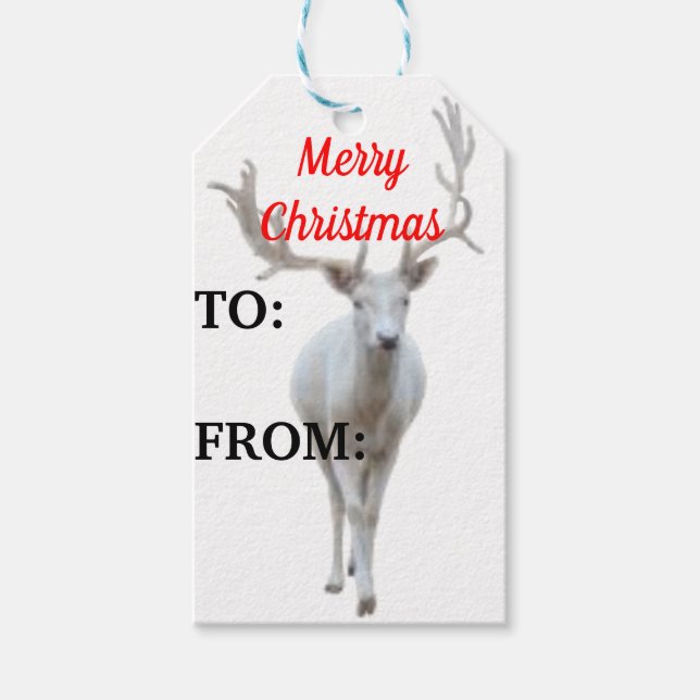 Reindeer Gift Tag (Front)