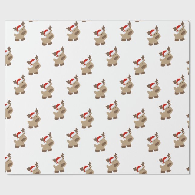 Reindeer gift wrap (Flat)