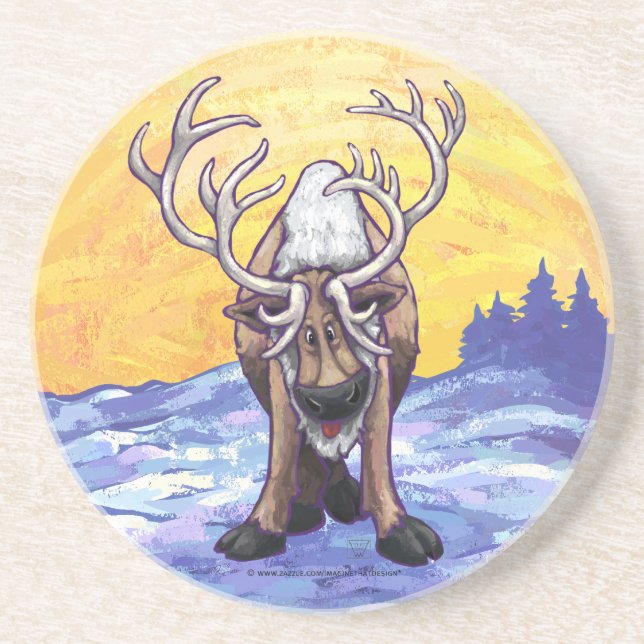 Reindeer Gifts & Accessories Coaster (Front)