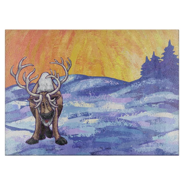 Reindeer Gifts & Accessories Cutting Board (Front)