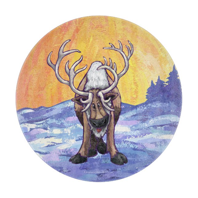 Reindeer Gifts & Accessories Cutting Board (Front)