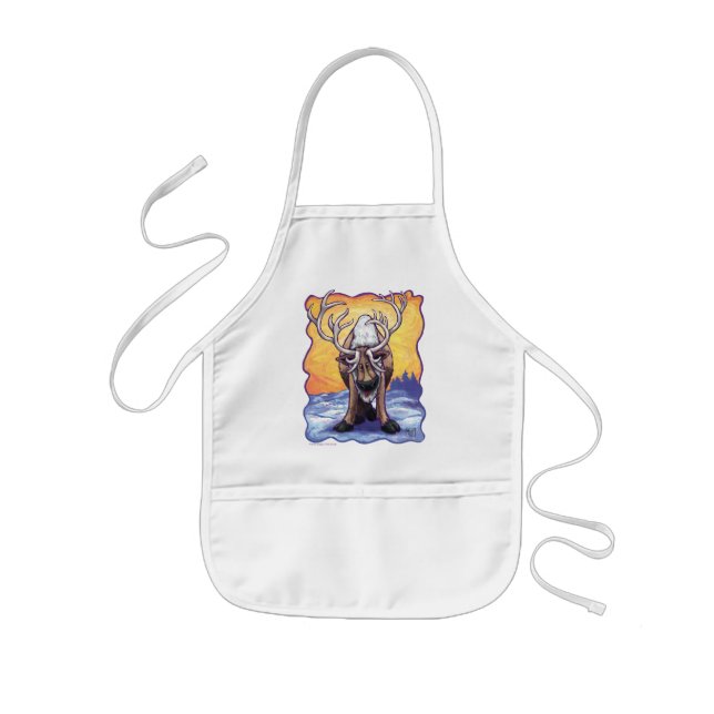 Reindeer Gifts & Accessories Kids Apron (Front)
