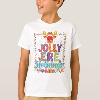 "Reindeer Glow & Holiday Flow" T-Shirt