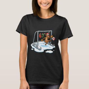 Reindeer Goalie 67 Soccer Net Funny Christmas Spor T-Shirt