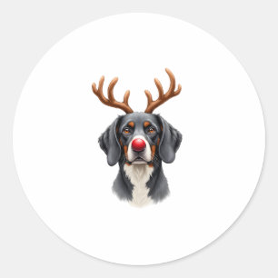 Reindeer Great Dane Christmas Great Dane Dog Mom D Classic Round Sticker