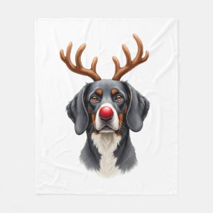 Reindeer Great Dane Christmas Great Dane Dog Mum D Fleece Blanket