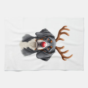 Reindeer Great Dane Christmas Great Dane Dog Mum D Tea Towel