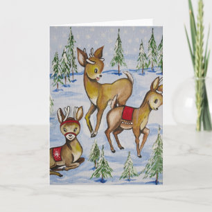 Reindeer Holiday Card