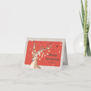 Reindeer Holiday Card