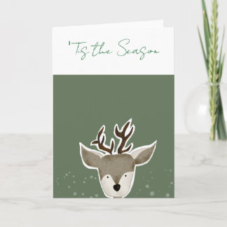 Reindeer Holiday Card