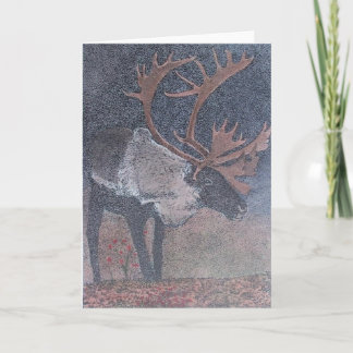 reindeer holiday card