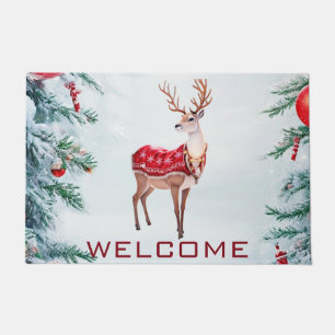 Reindeer Holiday Doormat