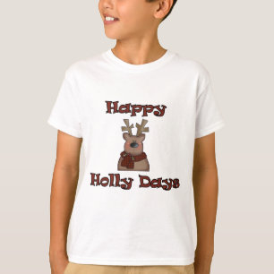 Reindeer Holly Days Tshirts and Gifts