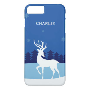 Reindeer illustration custom name phone cases