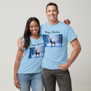 Reindeer in Magical Forest T-Shirt
