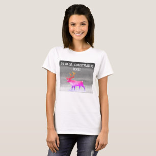 Reindeer in winter day T-Shirt