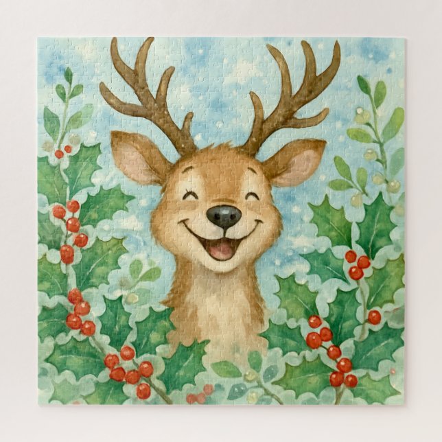Reindeer in Winter Wonderland Jigsaw Puzzle (Vertical)