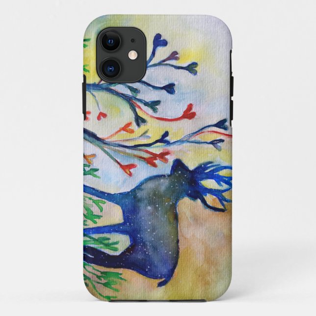 Reindeer iPhone SE + iPhone 5/5S, Barely There Case-Mate iPhone Case (Back)