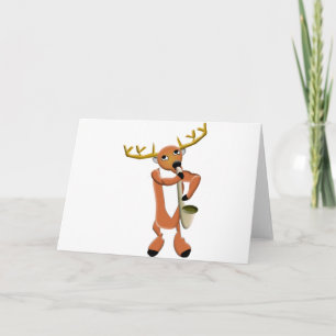 Reindeer Jazz Holiday Card