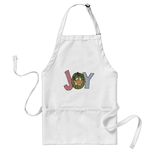Reindeer Joy Holiday Tshirts and gifts Standard Apron (Front)