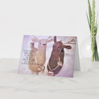 REINDEER JOYS Greeting Card