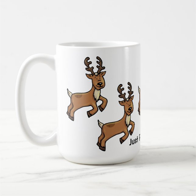 Reindeer - Just Prance Holiday Mug (Left)