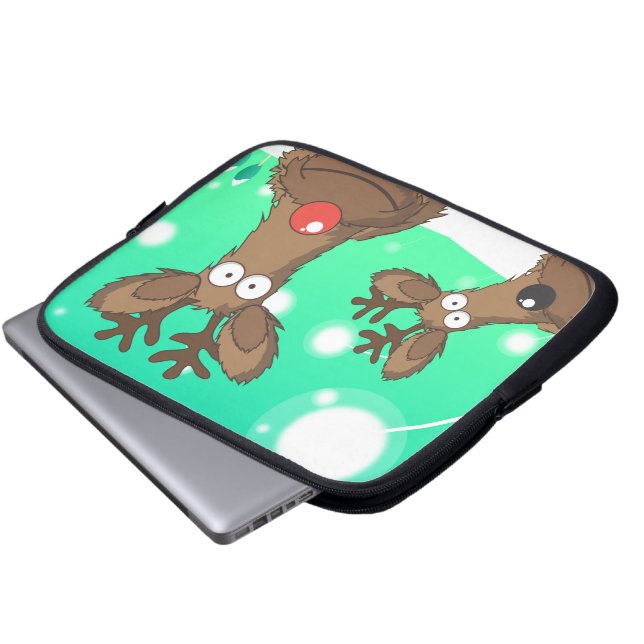 Reindeer Laptop Sleeve (Front Bottom)